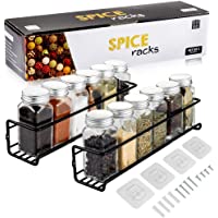 Deco Haus Organizador Especias - Set 2 Estantes de Metal - Estantes de Cocina- Armario- Organizador de Condimentos…